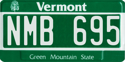 VT license plate NMB695