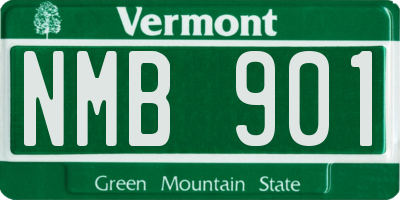 VT license plate NMB901