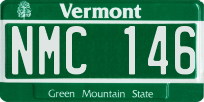 VT license plate NMC146