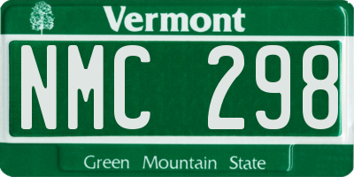 VT license plate NMC298