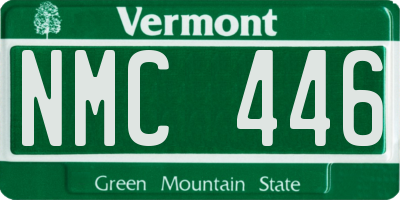 VT license plate NMC446