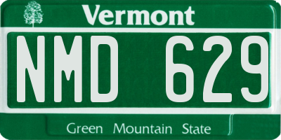 VT license plate NMD629