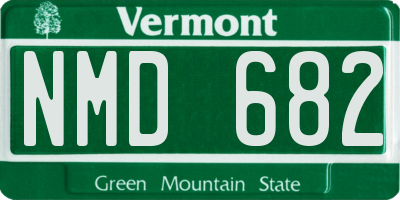 VT license plate NMD682