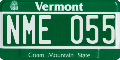 VT license plate NME055