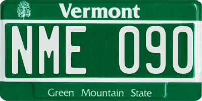 VT license plate NME090