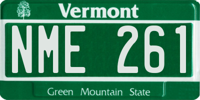 VT license plate NME261