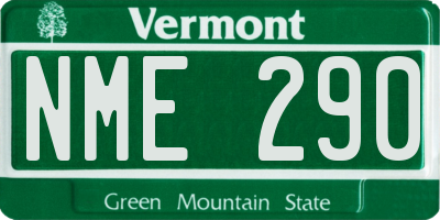 VT license plate NME290