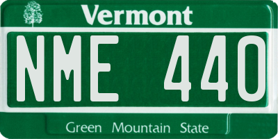 VT license plate NME440
