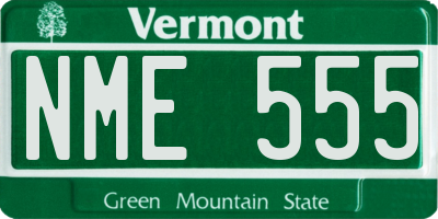 VT license plate NME555