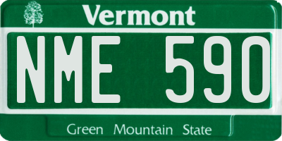 VT license plate NME590