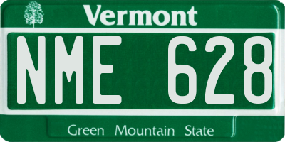 VT license plate NME628