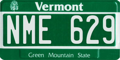 VT license plate NME629