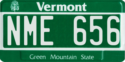 VT license plate NME656