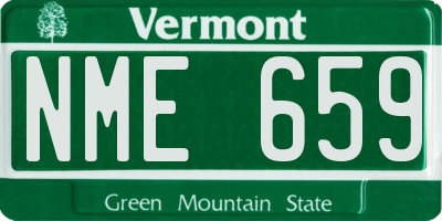 VT license plate NME659