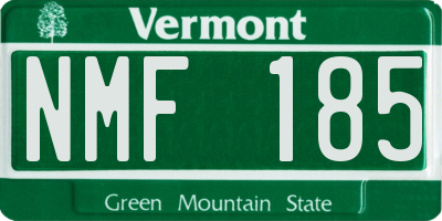 VT license plate NMF185