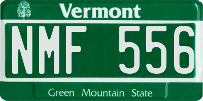 VT license plate NMF556