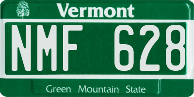 VT license plate NMF628
