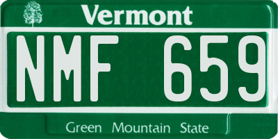 VT license plate NMF659