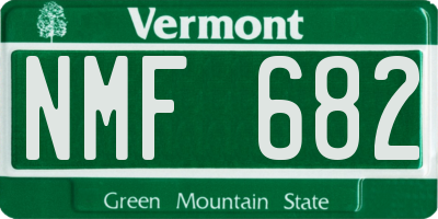 VT license plate NMF682