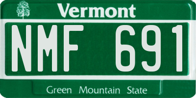 VT license plate NMF691