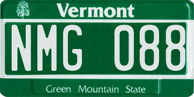 VT license plate NMG088