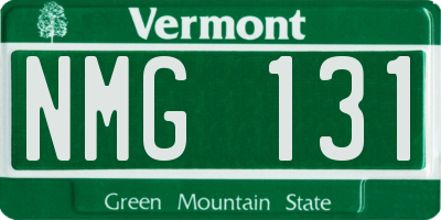 VT license plate NMG131