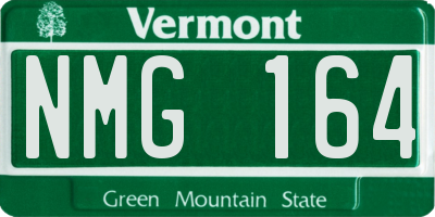 VT license plate NMG164