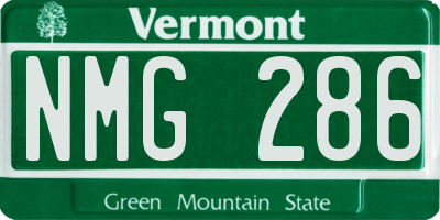 VT license plate NMG286