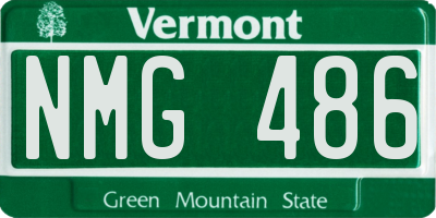 VT license plate NMG486