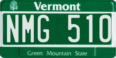 VT license plate NMG510