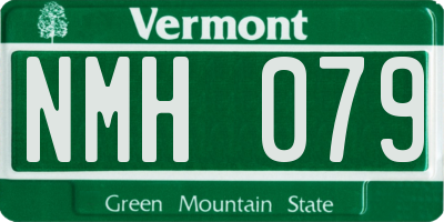 VT license plate NMH079