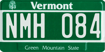 VT license plate NMH084