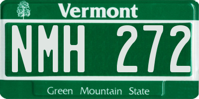 VT license plate NMH272
