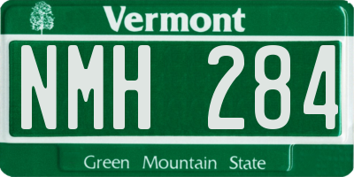VT license plate NMH284