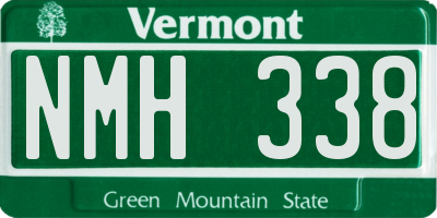 VT license plate NMH338