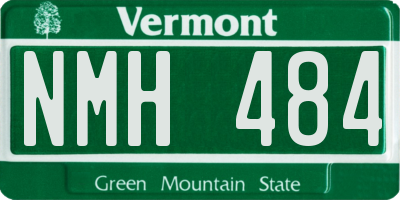 VT license plate NMH484