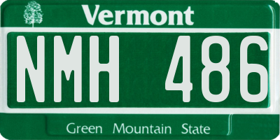 VT license plate NMH486