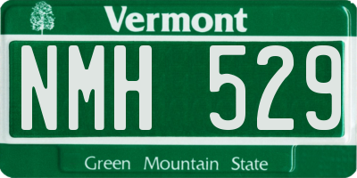 VT license plate NMH529