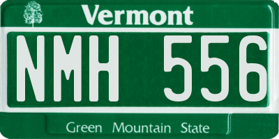 VT license plate NMH556