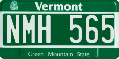 VT license plate NMH565