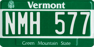 VT license plate NMH577