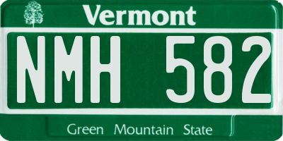 VT license plate NMH582