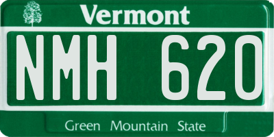 VT license plate NMH620