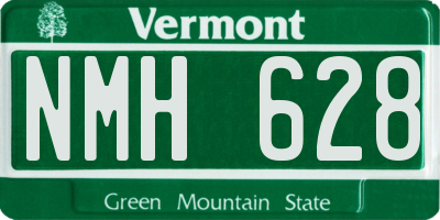 VT license plate NMH628