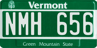 VT license plate NMH656