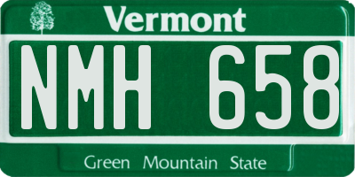 VT license plate NMH658