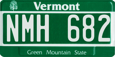 VT license plate NMH682