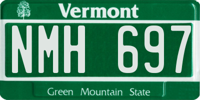 VT license plate NMH697