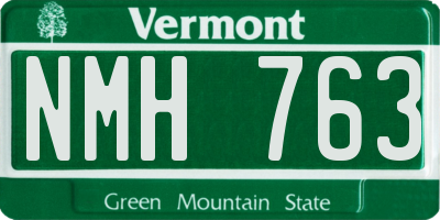 VT license plate NMH763