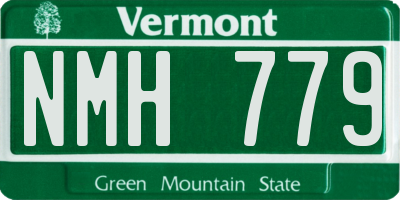 VT license plate NMH779